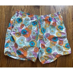 Vilebrequin Swim Trunks Men's 3XL Marguerites Floral Lined Costume De Bain